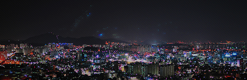 Gwangju city night view